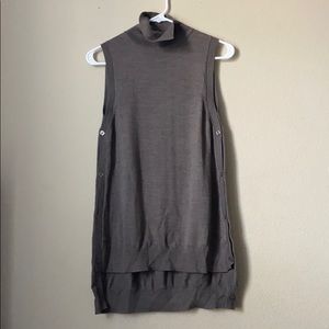 The Limited turtleneck sleeveless sweater